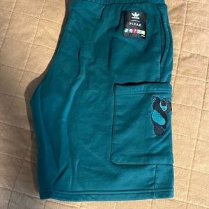 Adidas X Pixar shorts embroidered ToyStory Lotso Bear Manga terry cloth size L